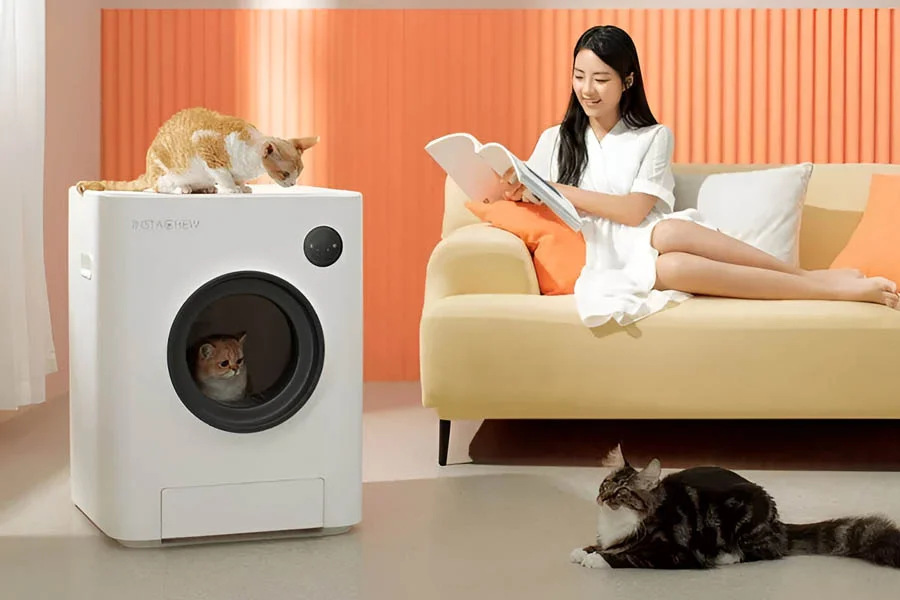 cat litter cleaner box